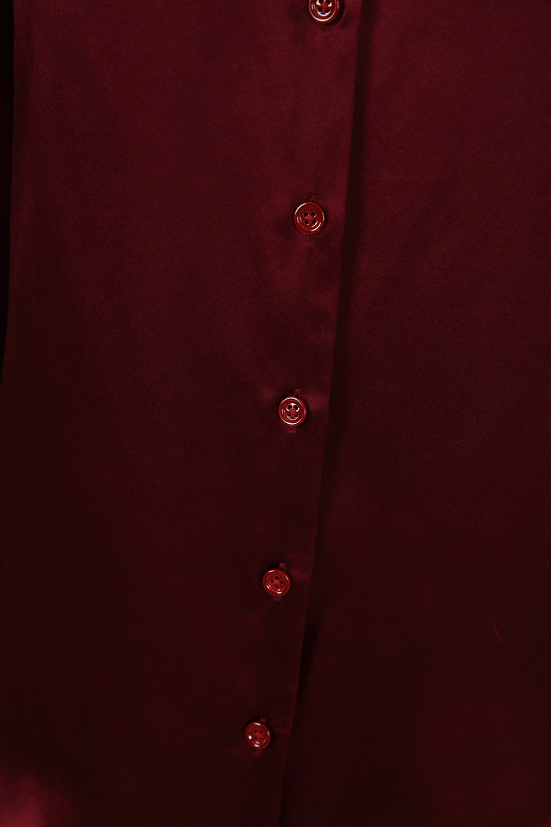 Red Silk Blouse