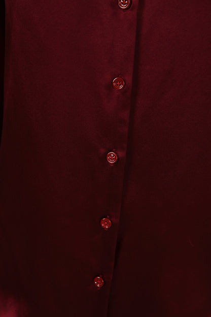 Red Silk Blouse